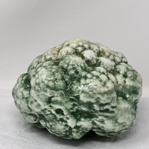 Vintage A Due Tosin Italy Majolica Ceramic Broccoli Art Pottery Vegetable 6x 4” - Picture 3 of 10